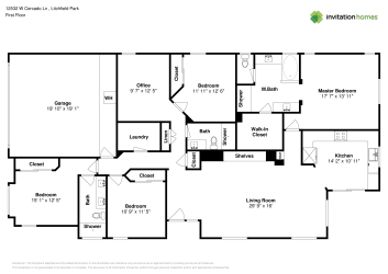 Floor plan 1 for 12532 W Cercado Ln