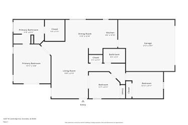 Floor plan 1 for 12537 W Cambridge Ave