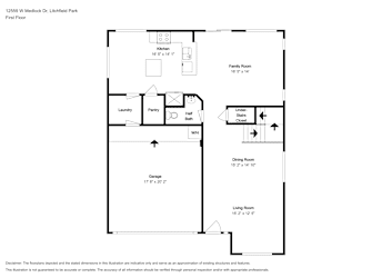 Floor plan 1 for 12559 W Medlock Dr
