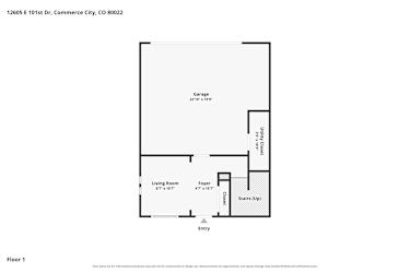 Floor plan 1 for 12605 E 101st Dr