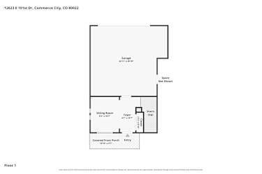 Floor plan 1 for 12623 E 101st Dr