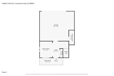 Floor plan 1 for 12625 E 101st Dr