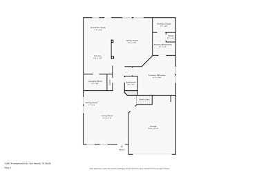 Floor plan 1 for 12637 Pricklybranch Dr
