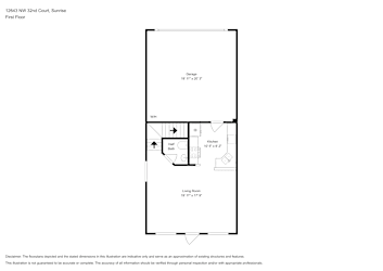 Floor plan 1 for 12643 NW 32nd Ct