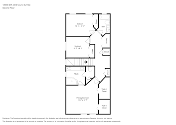 Floor plan 2 for 12643 NW 32nd Ct