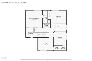 Floor plan 2 for 12833 W Paradise Dr