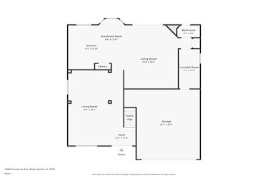 Floor plan 1 for 12905 Grovehurst Ave