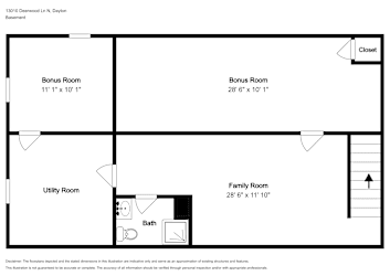 Floor plan 1 for 13010 Deerwood Ln N