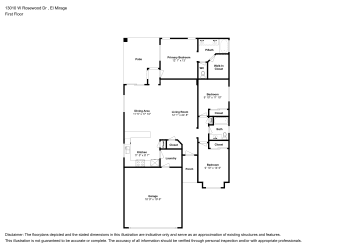 Floor plan 1 for 13010 W Rosewood Dr