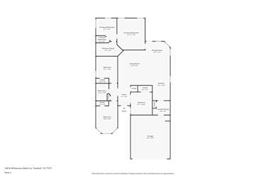 Floor plan 1 for 13018 Millstream Bend Ln
