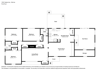 Floor plan 1 for 1302 Virginia Ave
