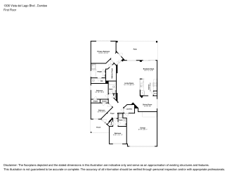 Floor plan 1 for 1306 Vista del Lago Blvd