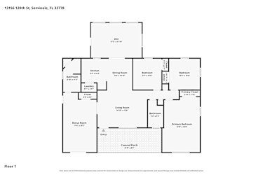 Floor plan 1 for 13156 120th St