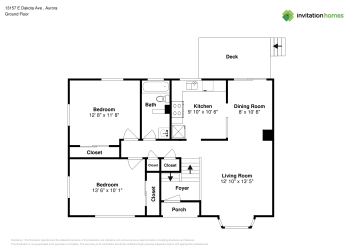 Floor plan 2 for 13157 E Dakota Ave