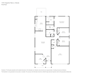 Floor plan 1 for 13161 Sapphire Falls Ln