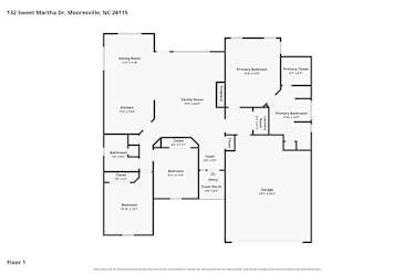 Floor plan 1 for 132 Sweet Martha Dr
