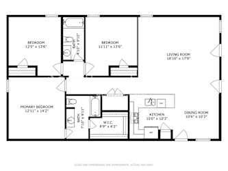 Floor plan 1 for 1329 Plum Road