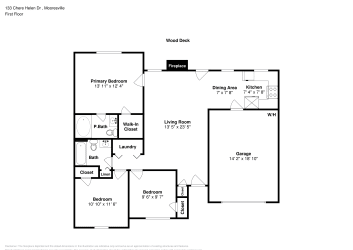 Floor plan 1 for 133 Chere Helen Dr