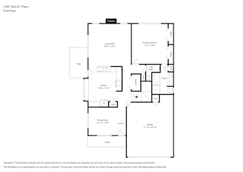 Floor plan 1 for 1340 Todd Dr