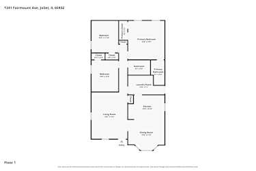 Floor plan 1 for 1341 Fairmount Ave