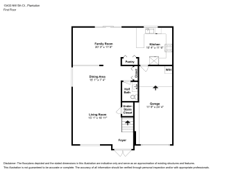 Floor plan 1 for 13433 NW 5th Ct