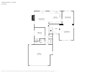 Floor plan 1 for 13468 Chrystal Ct