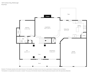 Floor plan 1 for 1347 Cochran Xing