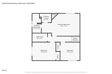 Floor plan 2 for 13470 Dellwood Way