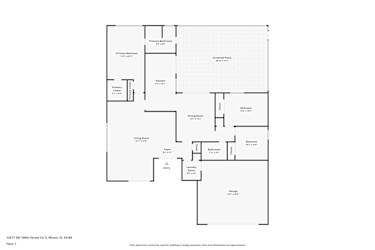 Floor plan 1 for 13517 SW 108th Street Cir S