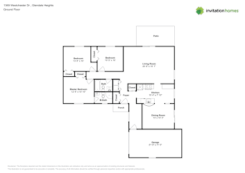 Floor plan 1 for 1369 Westchester Dr