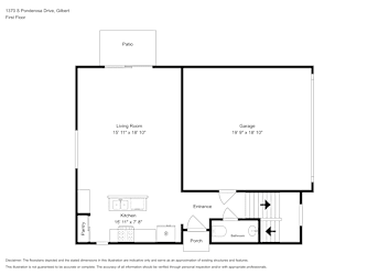 Floor plan 1 for 1370 S Ponderosa Dr