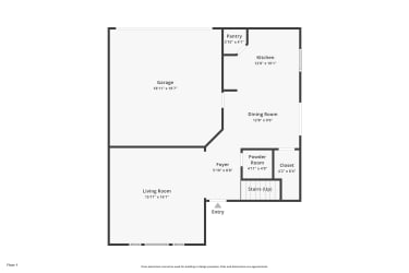 Floor plan 1 for 1375 S Moccasin Trl