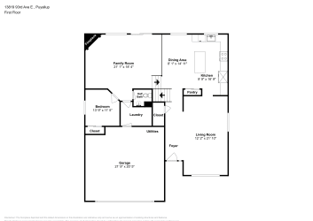 Floor plan 1 for 13819 93rd Ave E