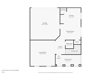 Floor plan 1 for 1382 S Ponderosa Dr