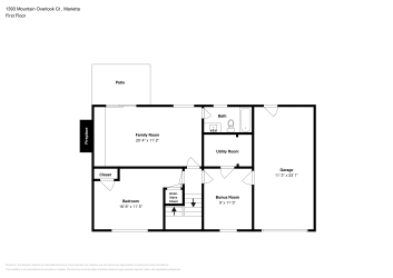 Floor plan 1 for 1393 Mountain Overlook Ct