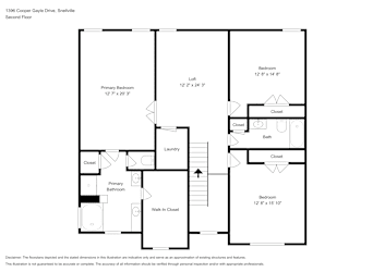 Floor plan 2 for 1396 Cooper Gayle Dr