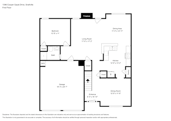 Floor plan 1 for 1396 Cooper Gayle Dr