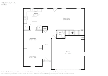 Floor plan 1 for 14 Bartlett Dr