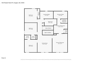 Floor plan 2 for 140 Thistle Patch Pl