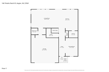Floor plan 1 for 140 Thistle Patch Pl