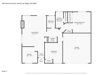 Floor plan 1 for 1401 Bent Arrow Dr