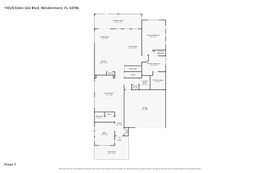 Floor plan 1 for 14020 Eden Isle Blvd