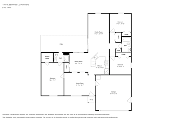 Floor plan 1 for 1407 Kissimmee Ct