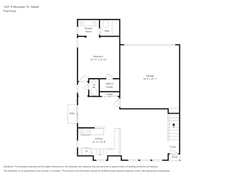 Floor plan 1 for 1407 S Moccasin Trl
