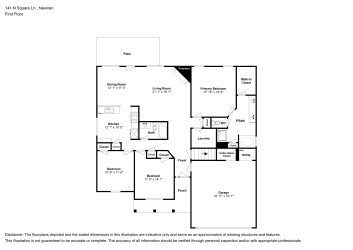 Floor plan 1 for 141 N Square Ln