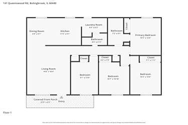 Floor plan 1 for 141 Queenswood Rd