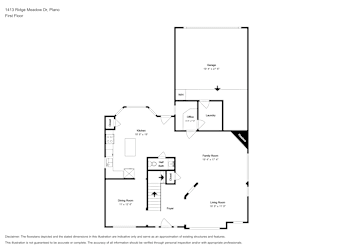 Floor plan 1 for 1413 Ridge Meadow Dr