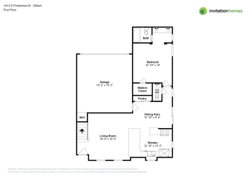 Floor plan 1 for 1413 S Ponderosa Dr