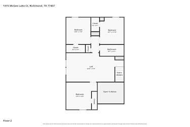 Floor plan 2 for 1415 McGee Lake Ct