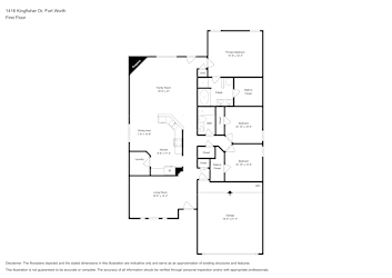 Floor plan 1 for 1416 Kingfisher Dr